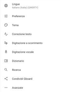 impostazioni tastiera android, emanuele secco scrittore copywriter